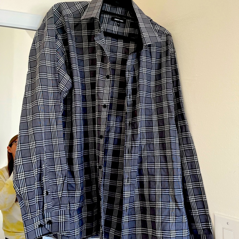 Jared Lang Plaid Button Down XXXL NWT